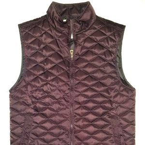 Weatherproof Vintage Puffer Vest | Purple Eggplant